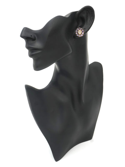 PURPLE ANYA ZIRCONIA EARRINGS