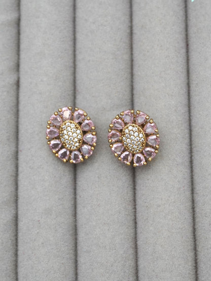 PINK ANYA ZIRCONIA EARRINGS