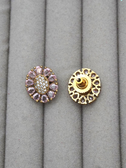 PINK ANYA ZIRCONIA EARRINGS