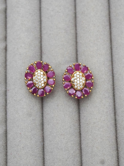 RUBY ANYA ZIRCONIA EARRINGS