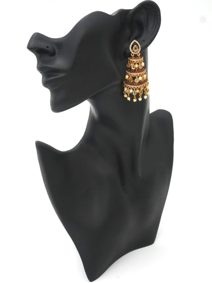 WHITE TARUNI ZIRCONIA EARRINGS