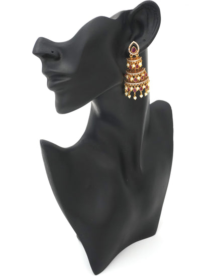 RUBY TARUNI ZIRCONIA EARRINGS