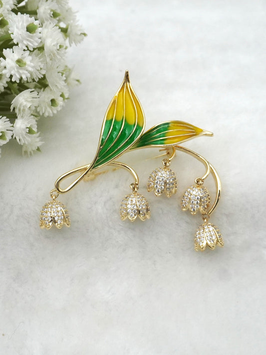 MULTICOLOUR LILLIA ZIRCONIA BROOCH