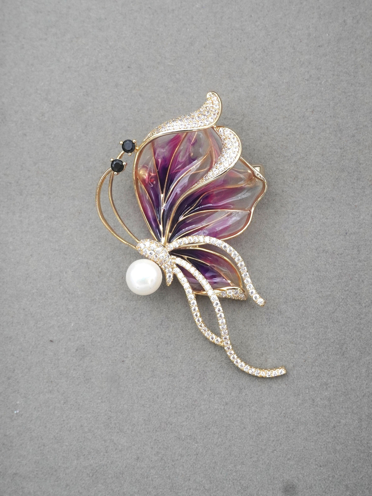 MULTICOLOUR VANESSA ZIRCONIA BROOCH