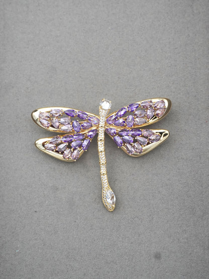 MULTICOLOUR AETHEL ZIRCONIA BROOCH