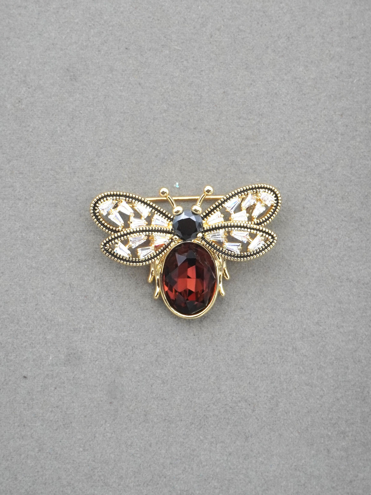 MULTICOLOUR DEBORAH ZIRCONIA BROOCH