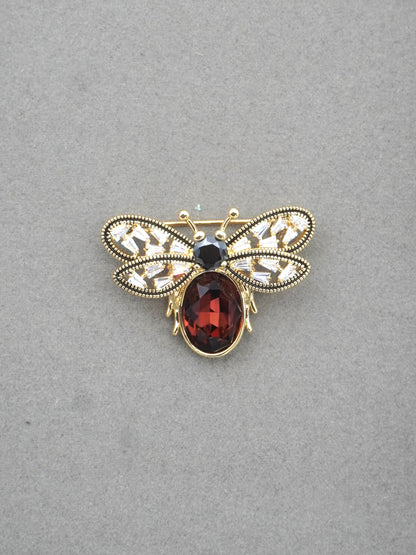 MULTICOLOUR DEBORAH ZIRCONIA BROOCH