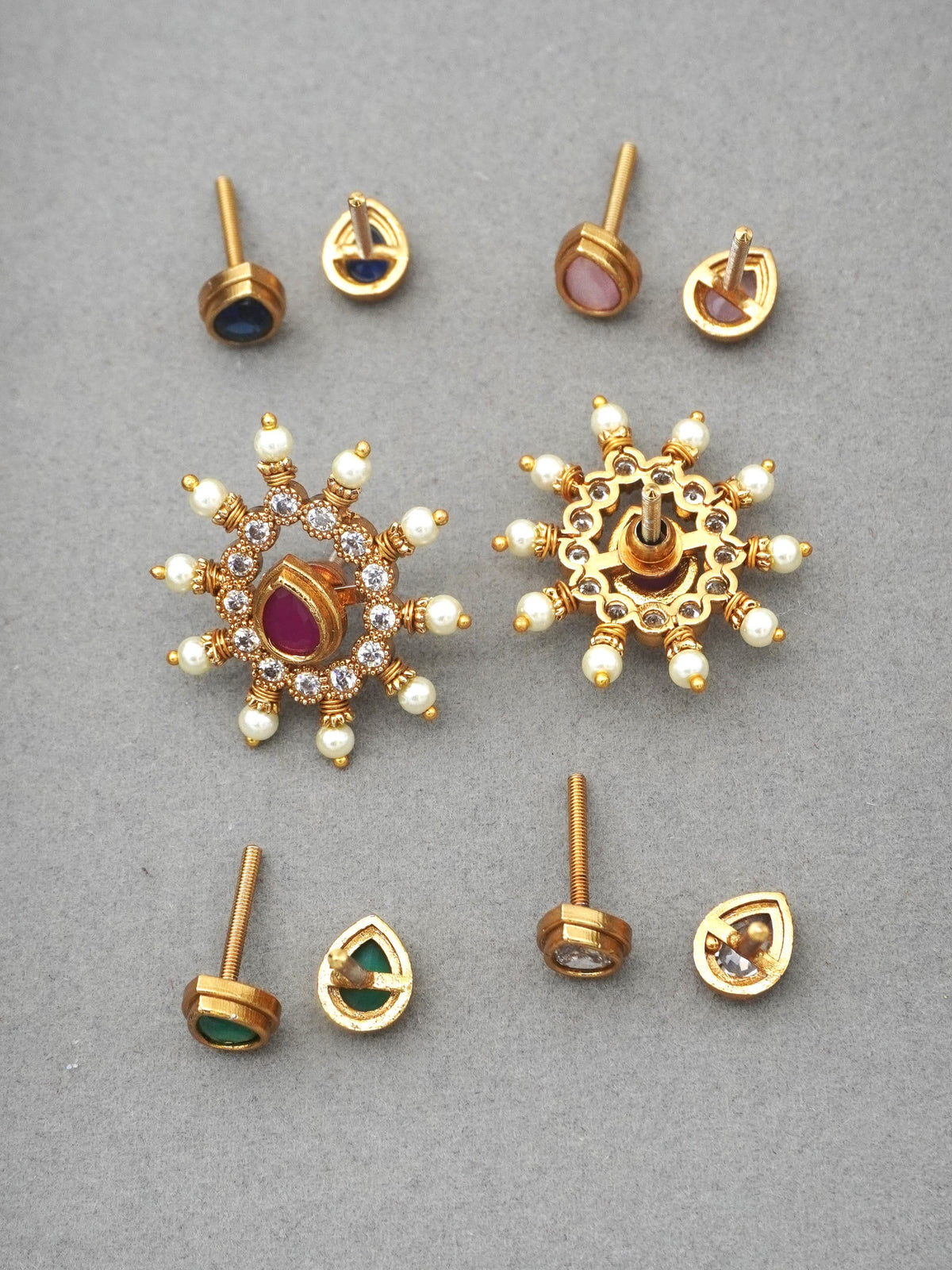 GOLD MAHIKA ZIRCONIA EARRINGS