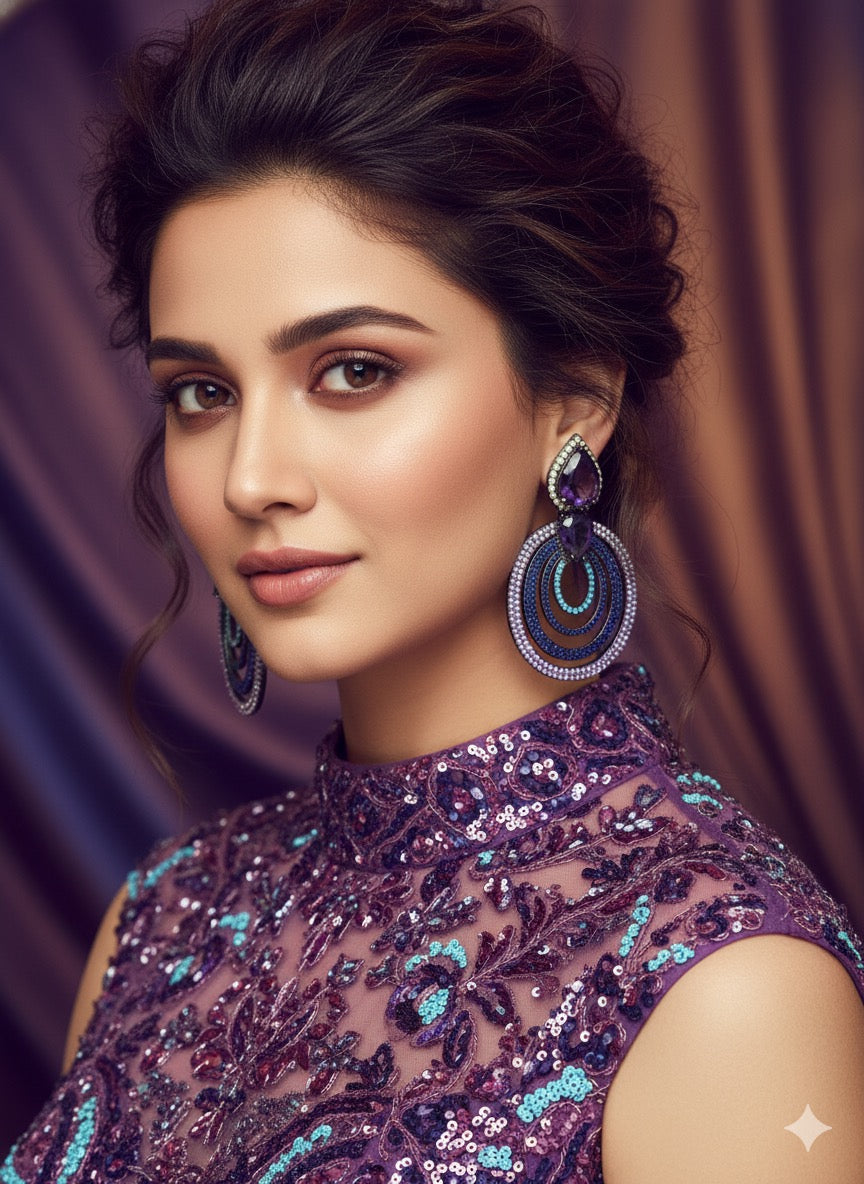 MULTICOLOR CLARA2 ZIRCONIA EARRINGS