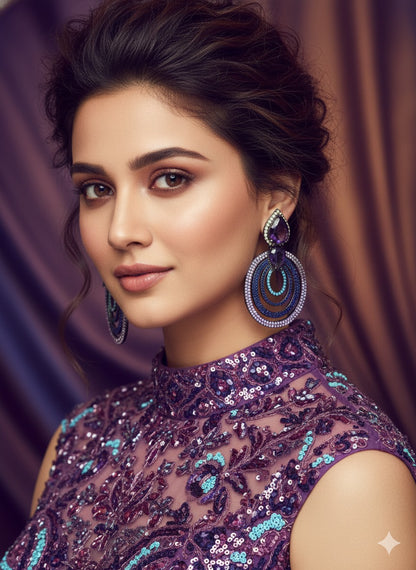 MULTICOLOR CLARA2 ZIRCONIA EARRINGS