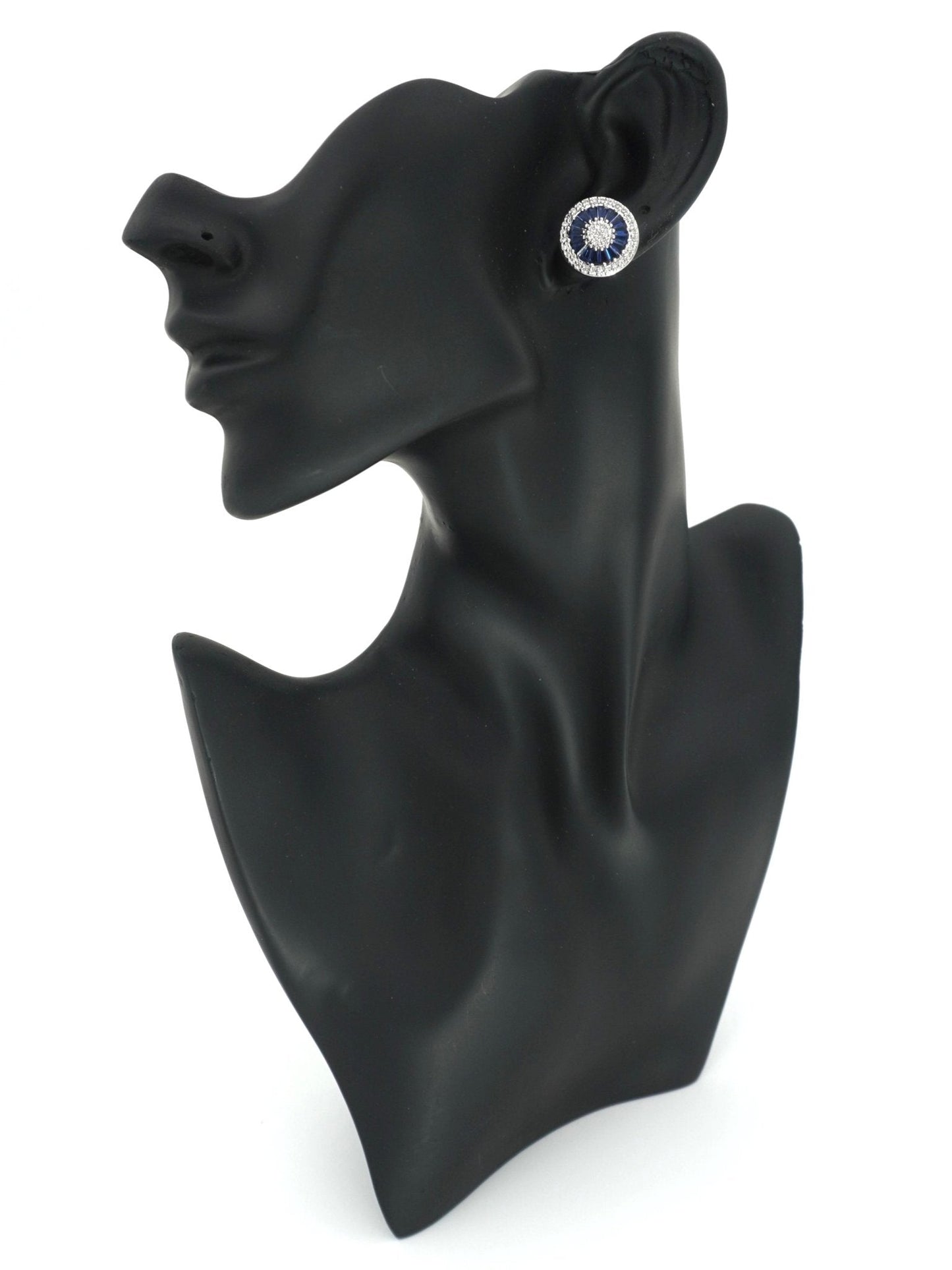 BLUE ABBEY ZIRCONIA STUDS - Jewels of Iva