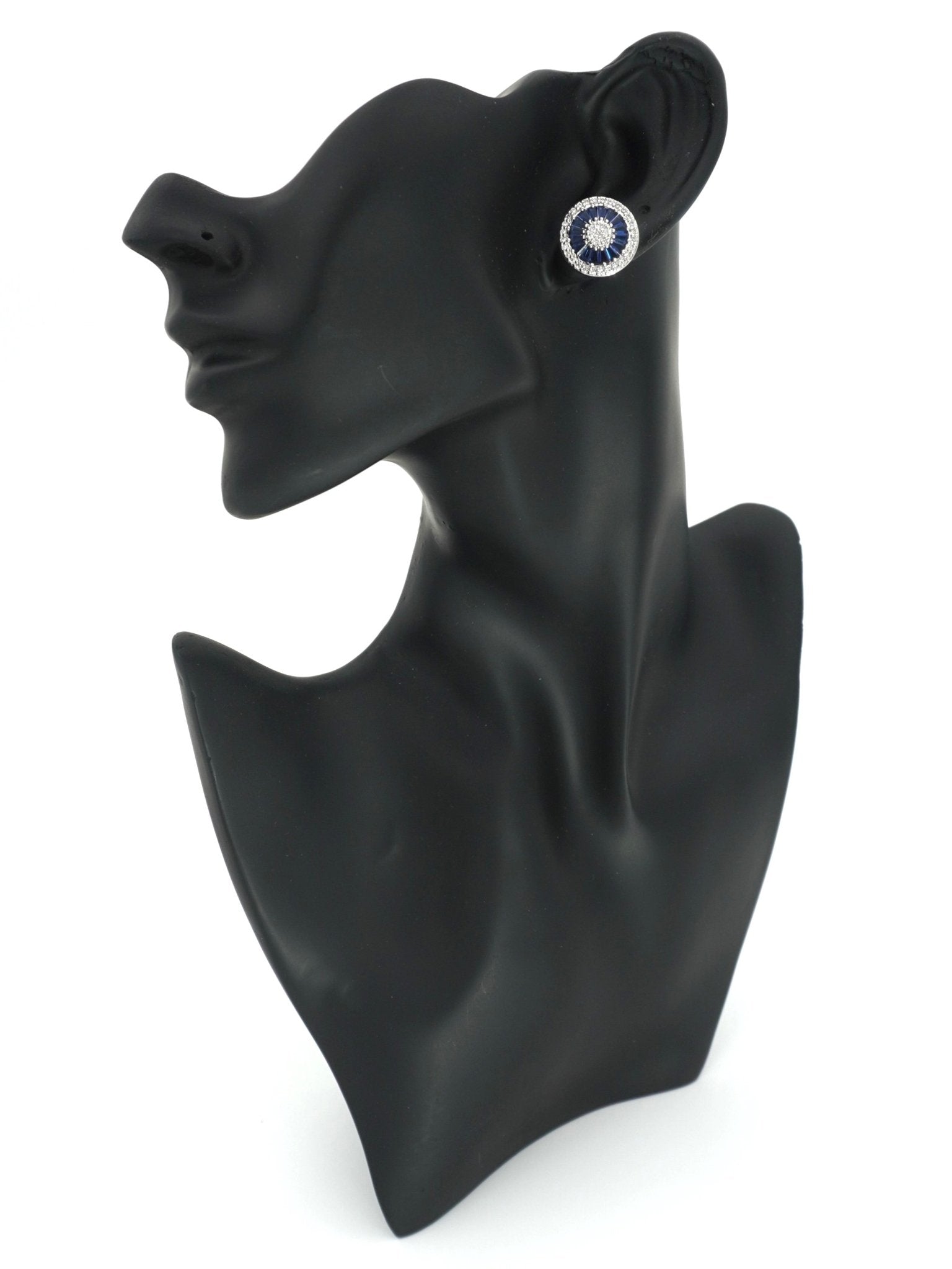 BLUE ABBEY ZIRCONIA STUDS - Jewels of Iva