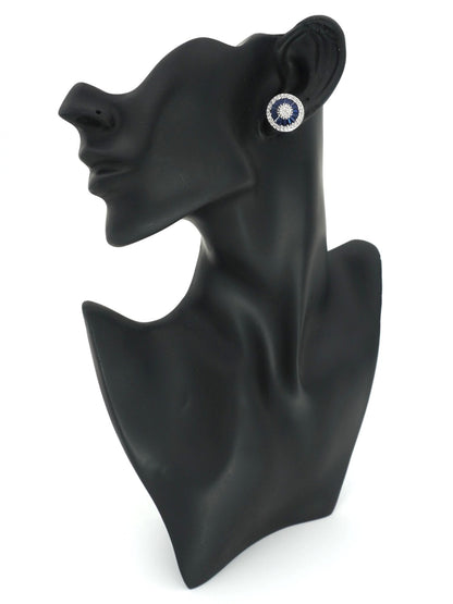 BLUE ABBEY ZIRCONIA STUDS - Jewels of Iva