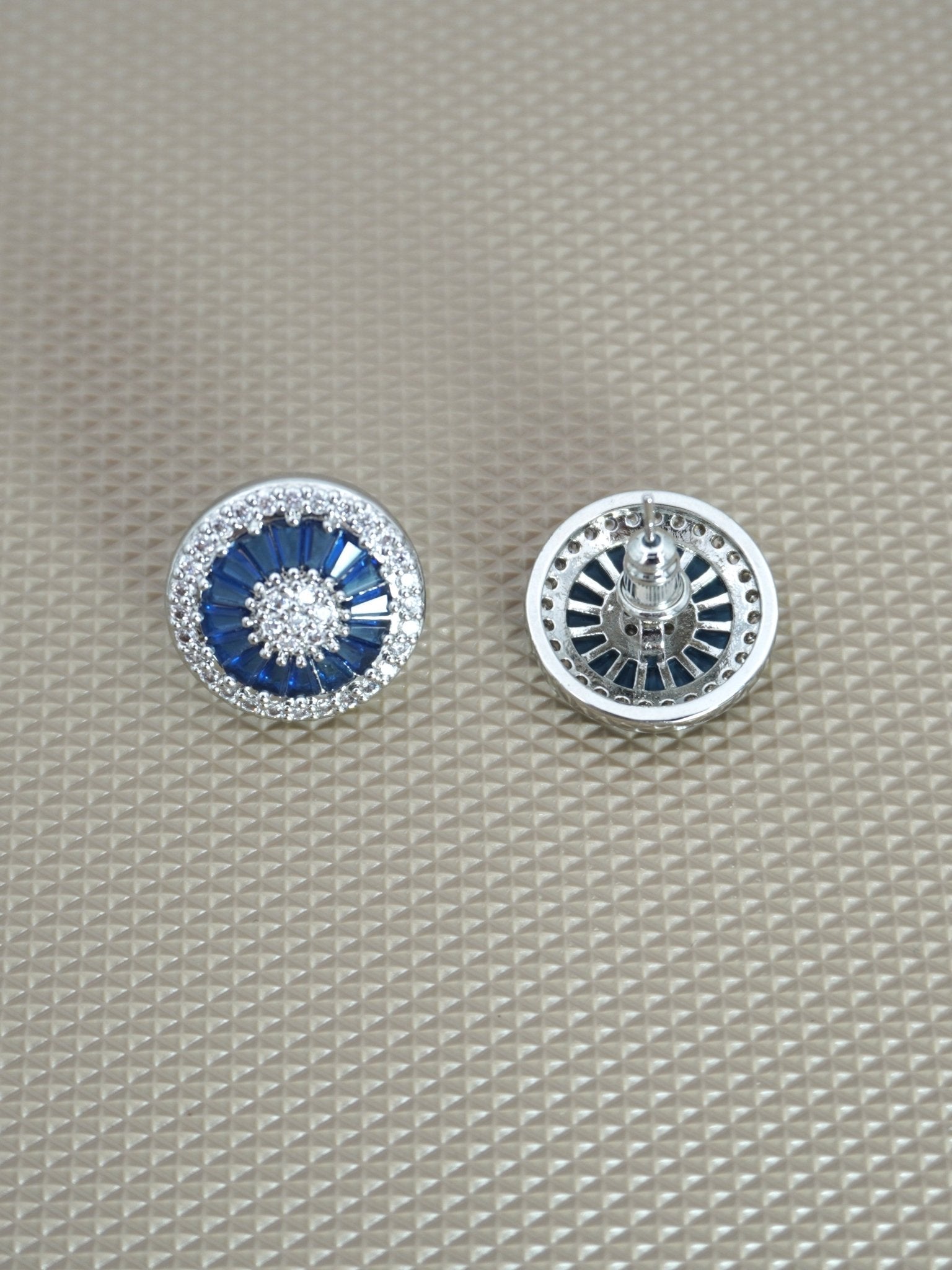 BLUE ABBEY ZIRCONIA STUDS - Jewels of Iva