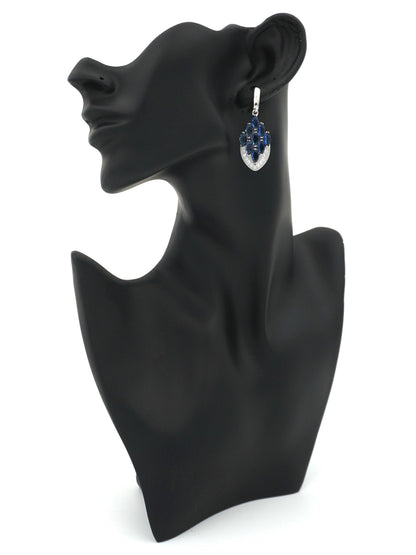 BLUE ADINA ZIRCONIA EARRINGS - Jewels of Iva