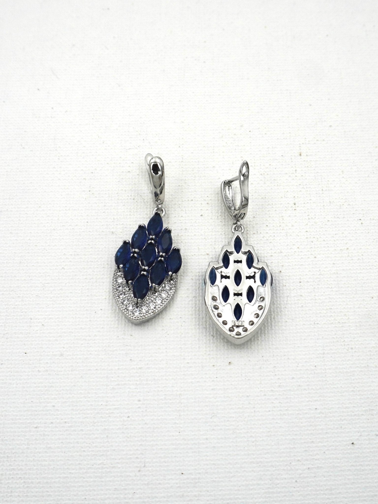 BLUE ADINA ZIRCONIA EARRINGS - Jewels of Iva