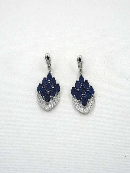 BLUE ADINA ZIRCONIA EARRINGS - Jewels of Iva
