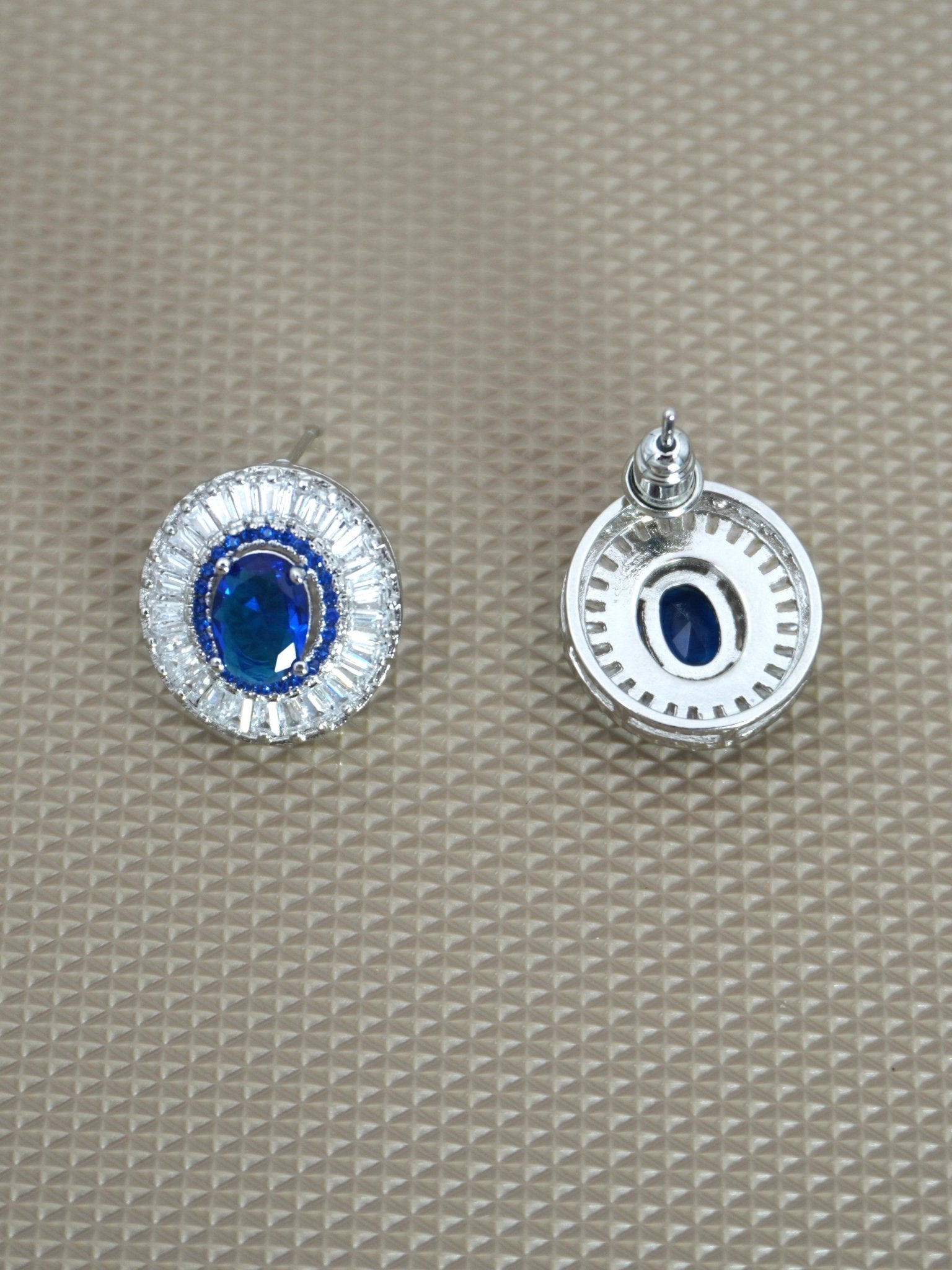 BLUE ANOUK ZIRCONIA STUDS - Jewels of Iva