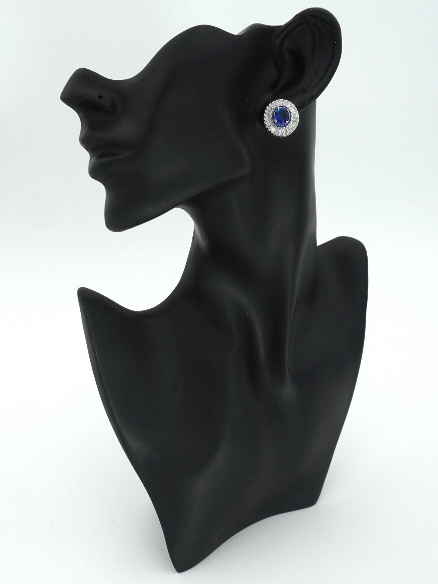 BLUE ANOUK ZIRCONIA STUDS - Jewels of Iva