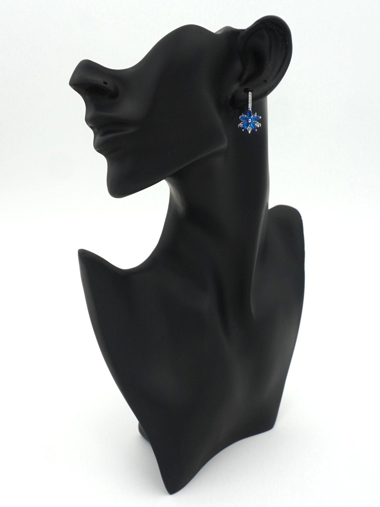 BLUE AUBRY ZIRCONIA EARRINGS - Jewels of Iva