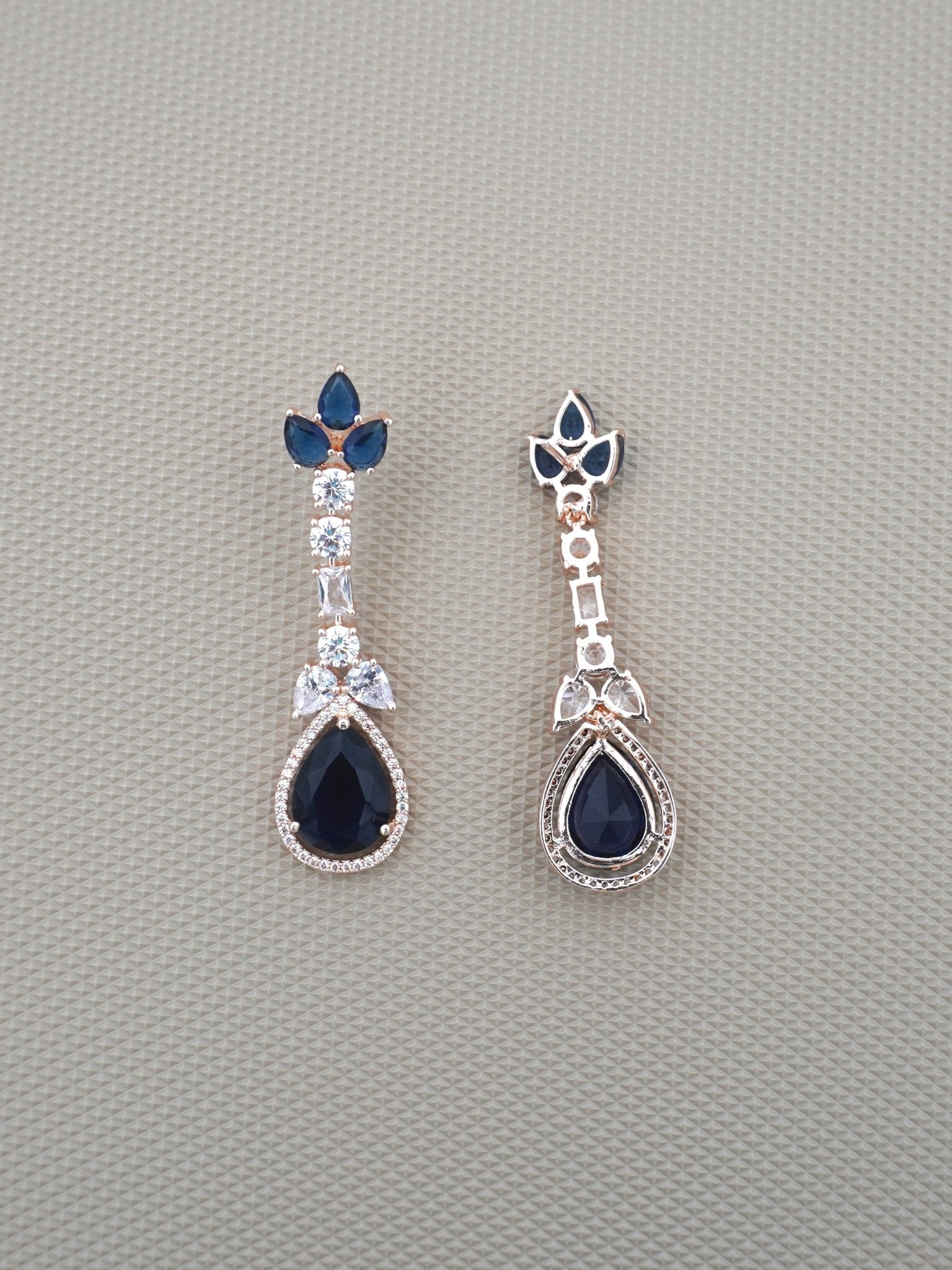 BLUE ELLIE ZIRCONIA EARRINGS - Jewels of Iva