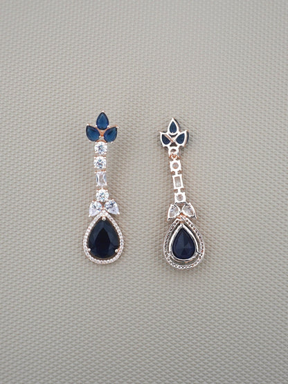BLUE ELLIE ZIRCONIA EARRINGS - Jewels of Iva