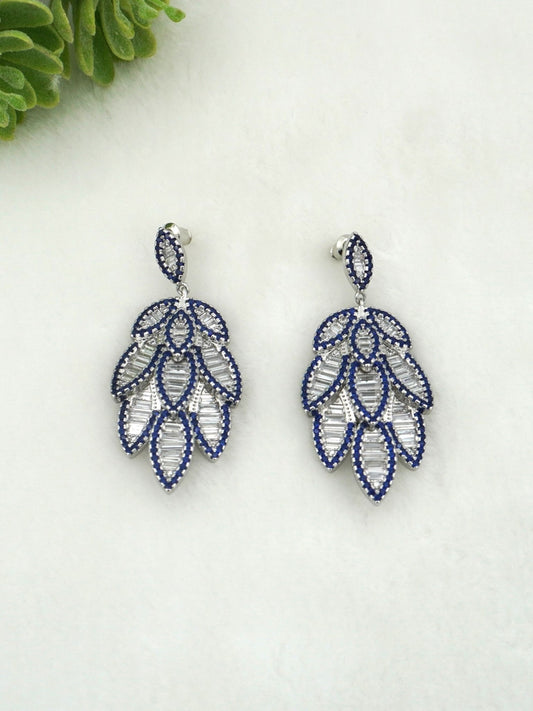 BLUE GRADY ZIRCONIA EARRINGS - Jewels of Iva