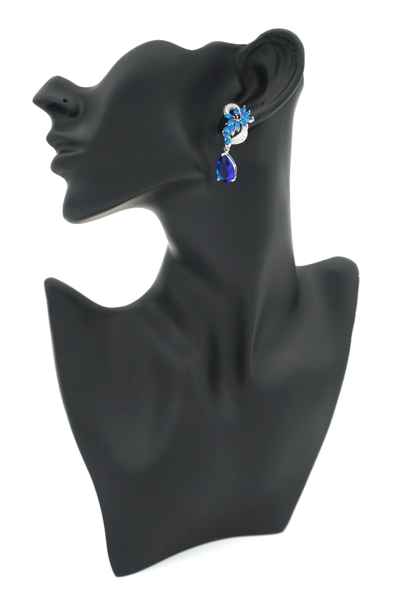 BLUE HAZE ZIRCONIA EARRINGS - Jewels of Iva