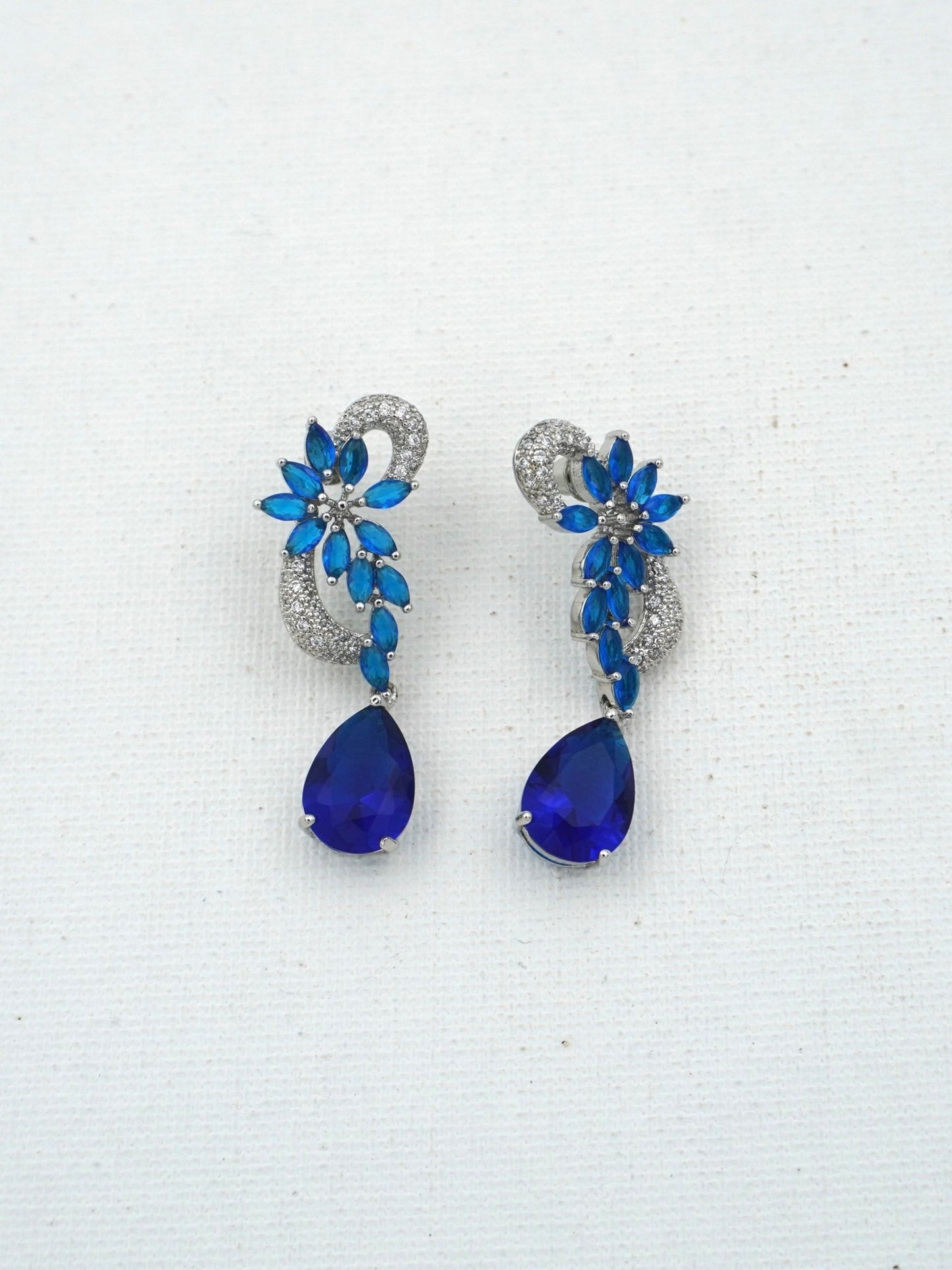 BLUE HAZE ZIRCONIA EARRINGS - Jewels of Iva