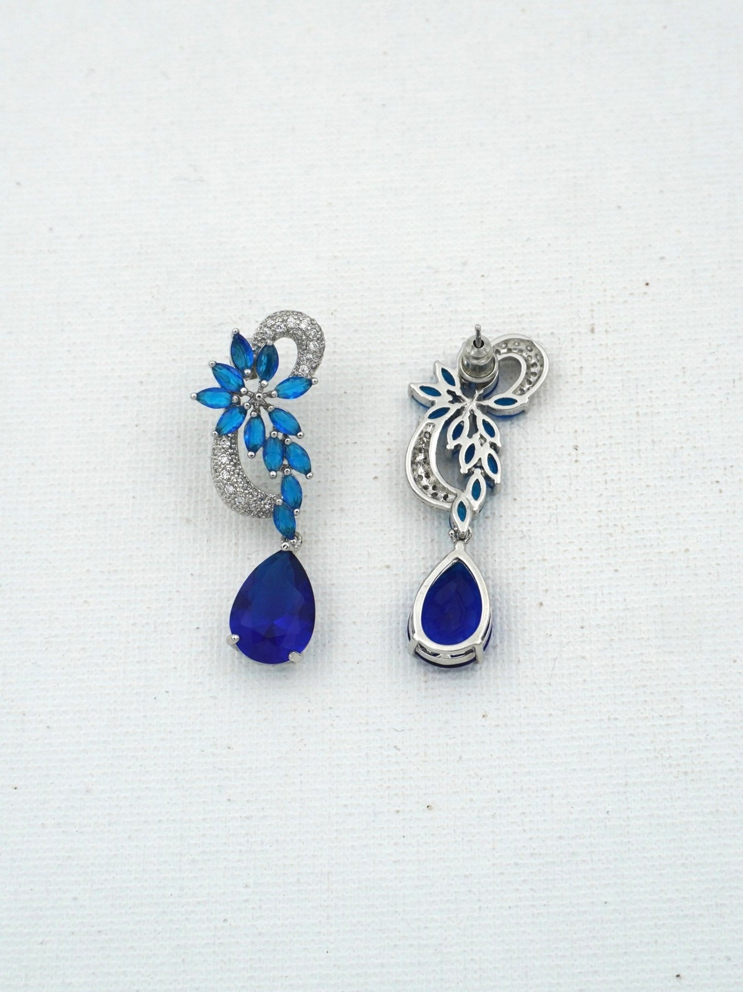 BLUE HAZE ZIRCONIA EARRINGS - Jewels of Iva