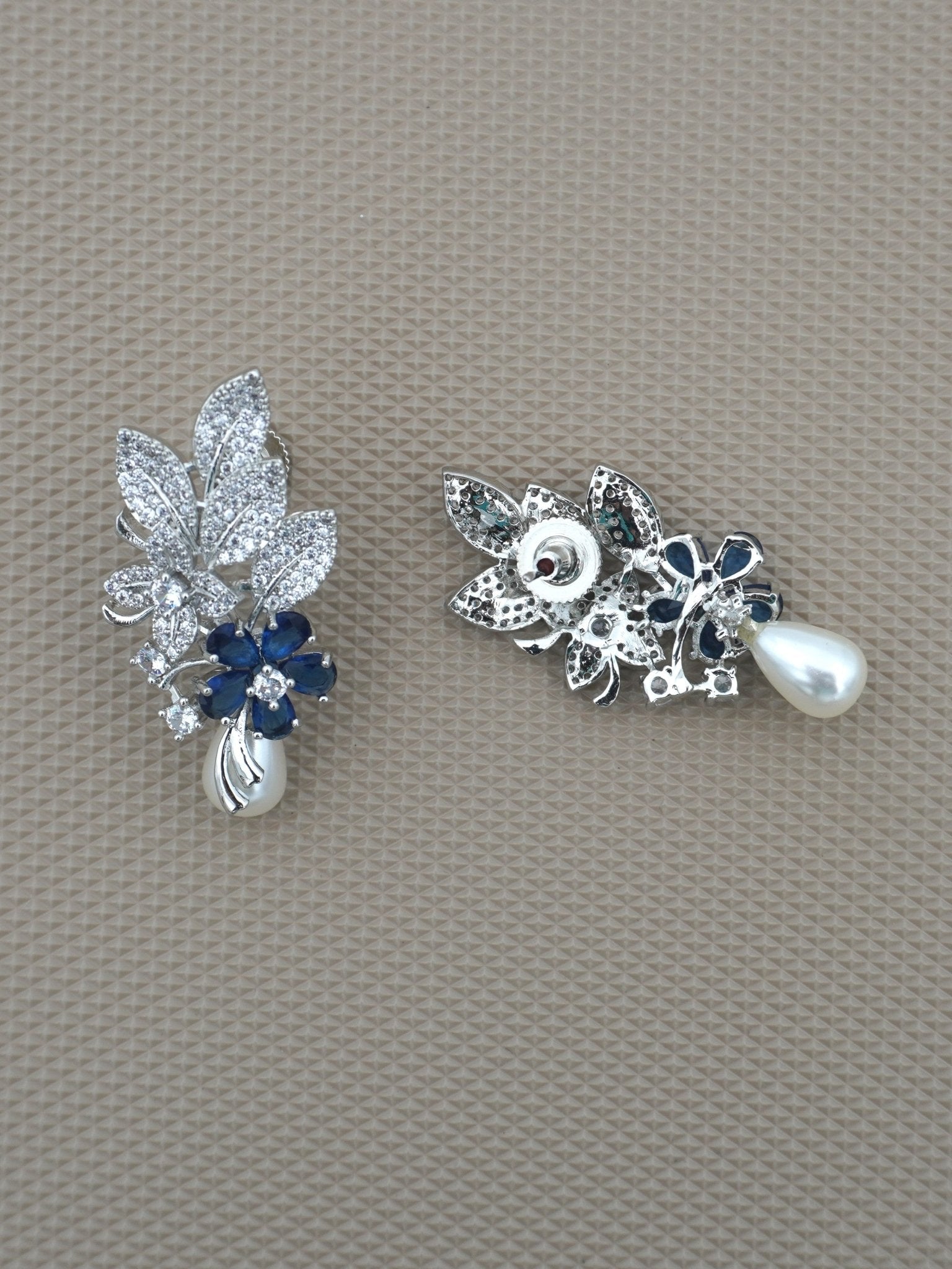 BLUE JADE ZIRCONIA STUDS - Jewels of Iva