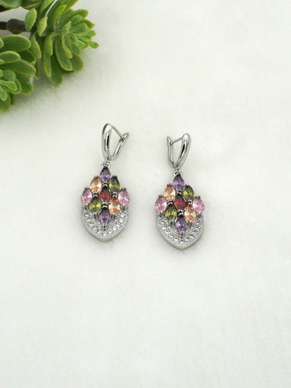 MULTICOLOR ADINA ZIRCONIA EARRINGS - Jewels of Iva