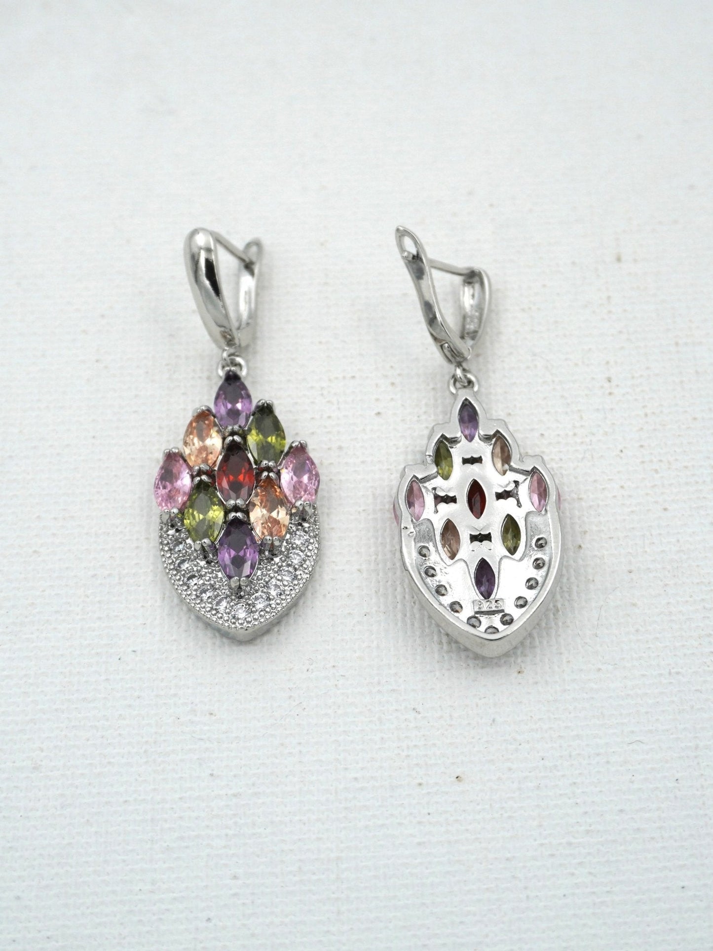 MULTICOLOR ADINA ZIRCONIA EARRINGS - Jewels of Iva