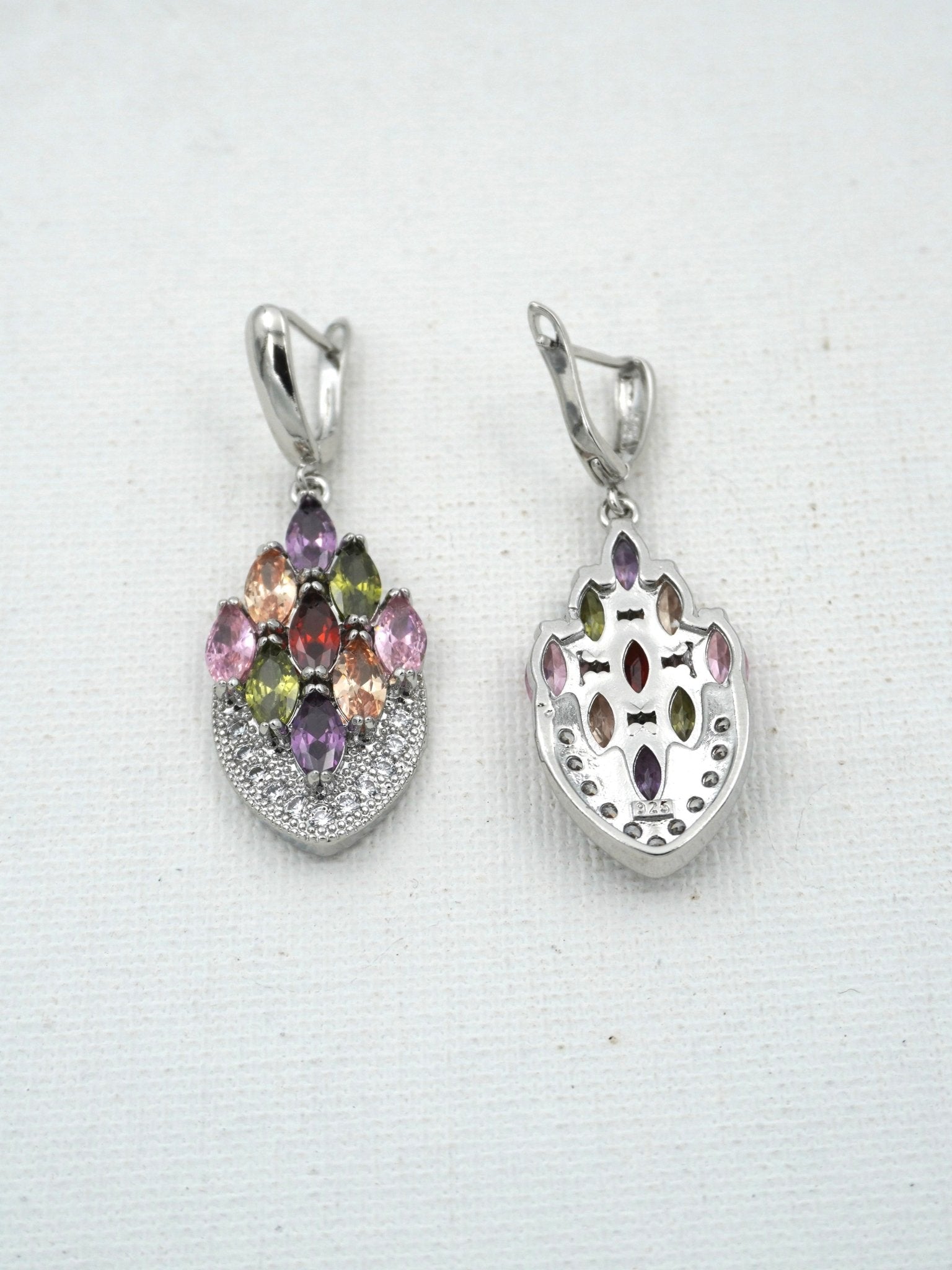 MULTICOLOR ADINA ZIRCONIA EARRINGS - Jewels of Iva
