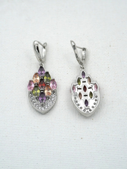 MULTICOLOR ADINA ZIRCONIA EARRINGS - Jewels of Iva