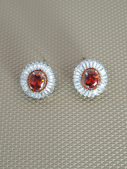 ORANGE ANOUK ZIRCONIA STUDS - Jewels of Iva
