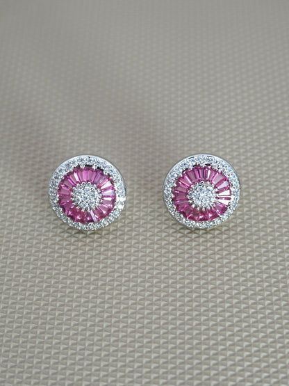 RUBY ABBEY ZIRCONIA STUDS - Jewels of Iva