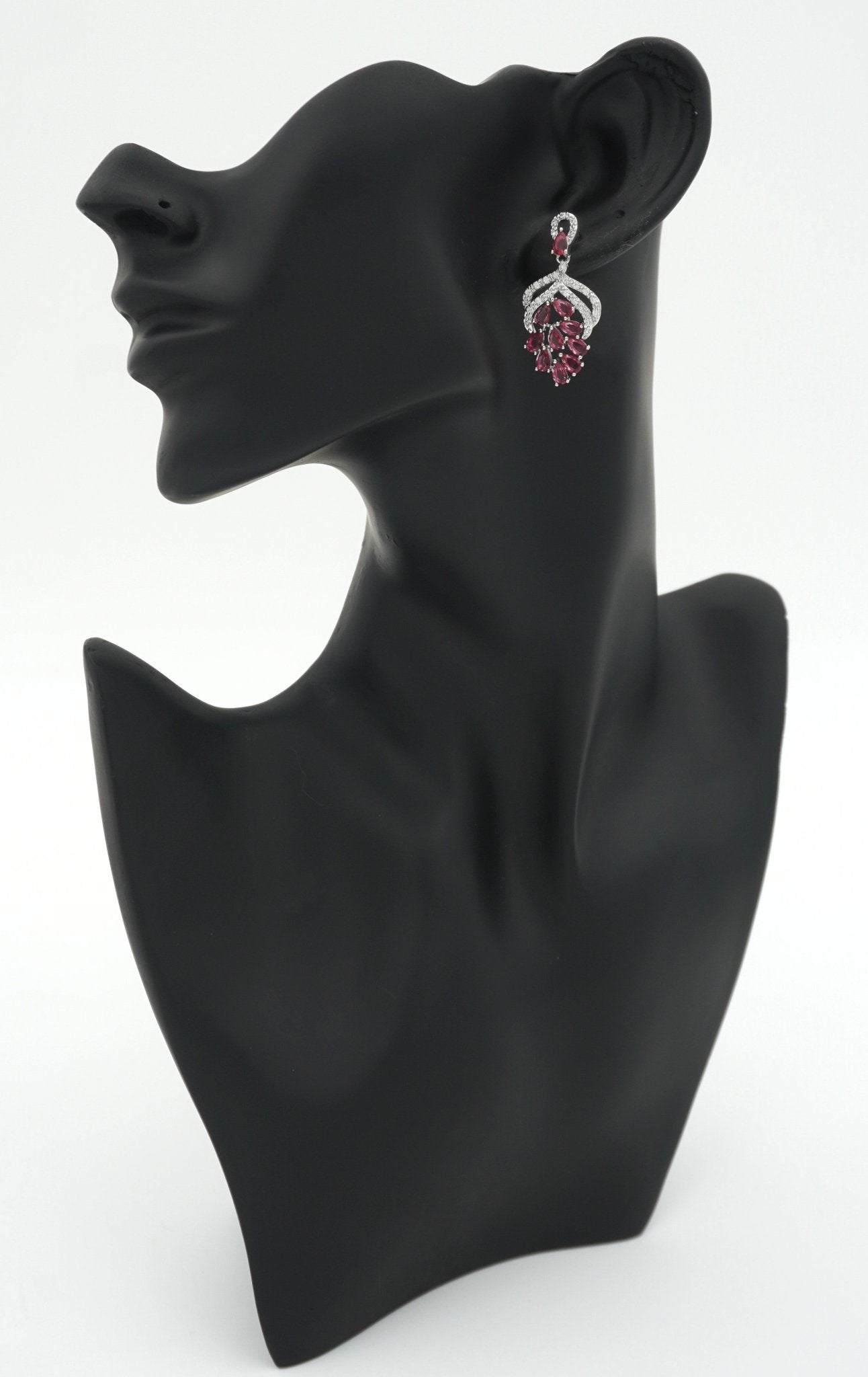 RUBY AMEERA ZIRCONIA EARRINGS - Jewels of Iva