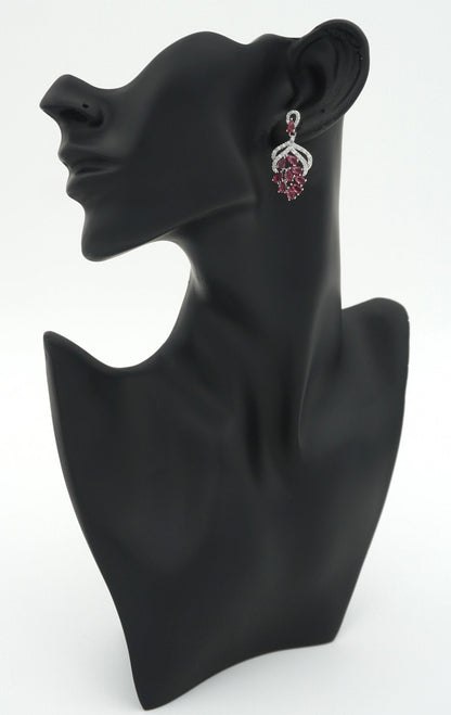 RUBY AMEERA ZIRCONIA EARRINGS - Jewels of Iva