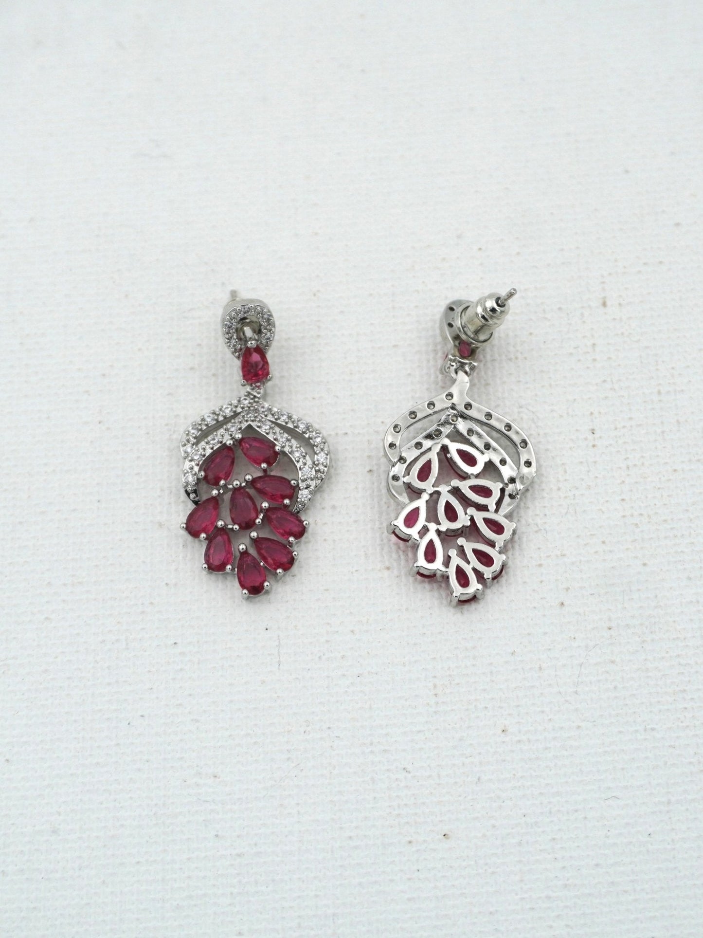 RUBY AMEERA ZIRCONIA EARRINGS - Jewels of Iva
