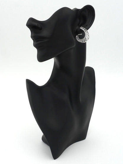SILVER ASHLY ZIRCONIA EARRINGS - Jewels of Iva