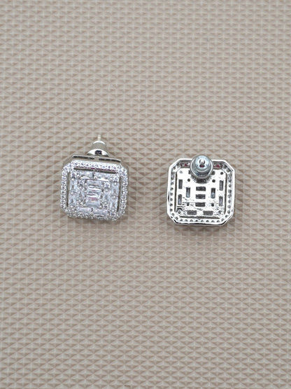 SILVER AVRIL ZIRCONIA STUDS - Jewels of Iva