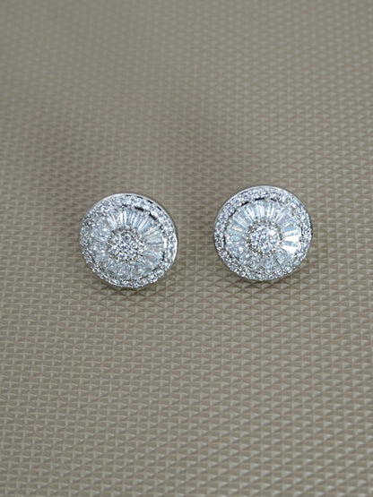 WHITE ABBEY ZIRCONIA STUDS - Jewels of Iva