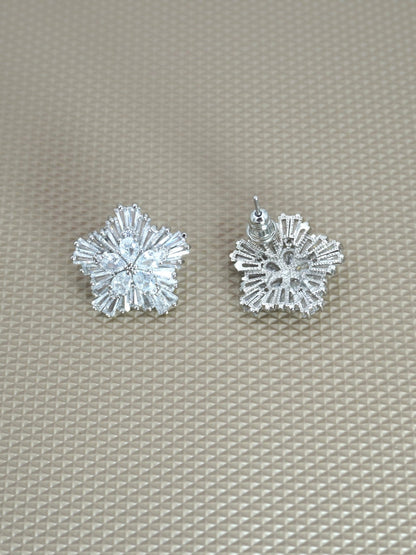 WHITE ALICE ZIRCONIA STUDS - Jewels of Iva