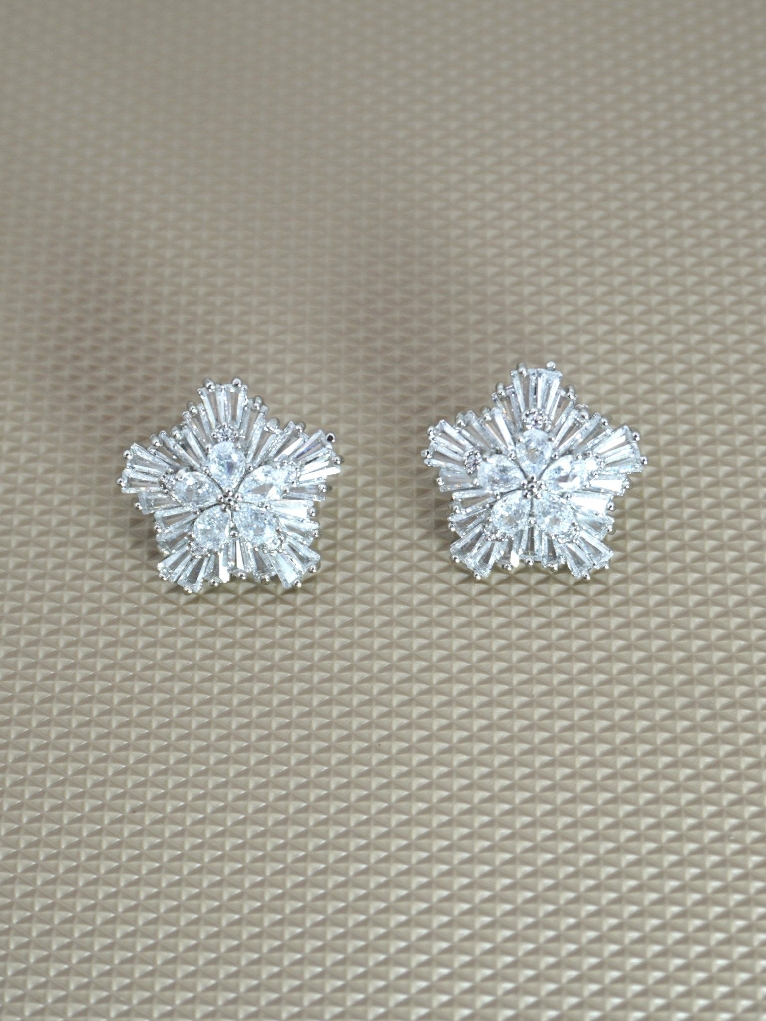 WHITE ALICE ZIRCONIA STUDS - Jewels of Iva
