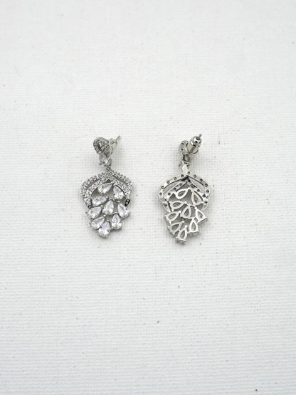 WHITE AMEERA ZIRCONIA EARRINGS - Jewels of Iva