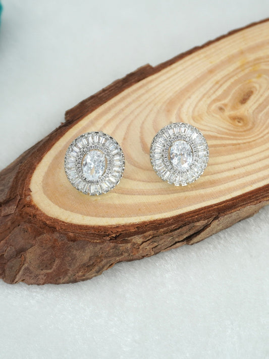 WHITE ANOUK ZIRCONIA STUDS - Jewels of Iva