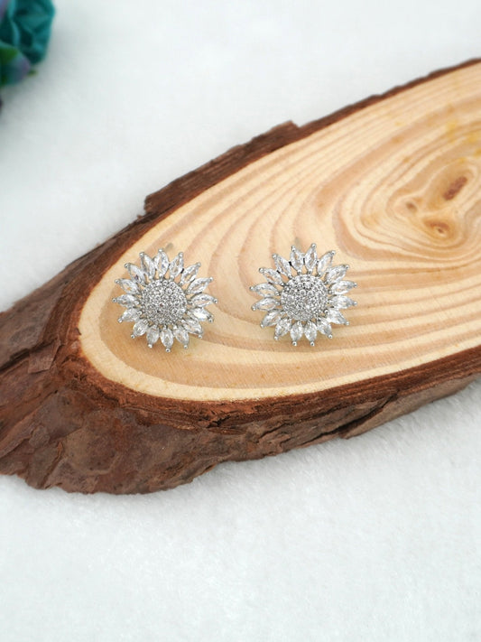 WHITE ASTER ZIRCONIA STUDS - Jewels of Iva