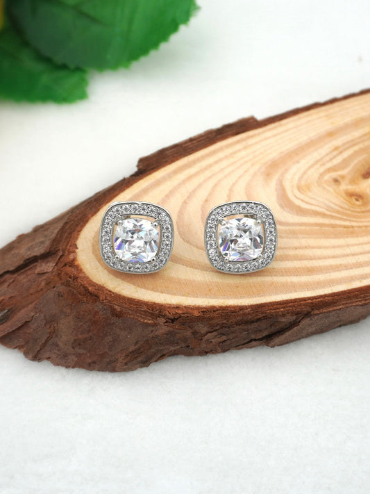 WHITE CORA ZIRCONIA STUDS - Jewels of Iva