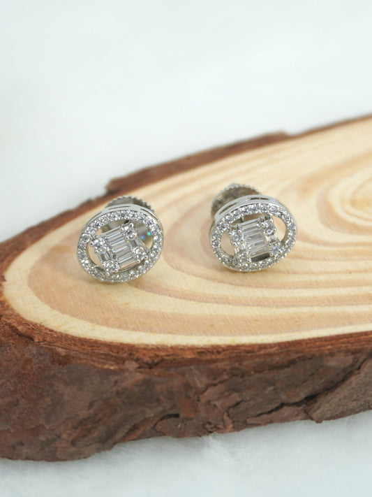 WHITE DALLAS ZIRCONIA STUDS - Jewels of Iva